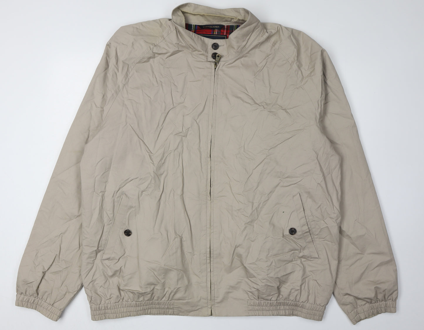 Harvey & Jones Beige Men's 3XL Basic Jacket
