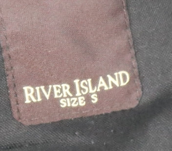 River Island Men's Black Military Jacket S