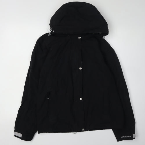 Degre 7 Women's Black Anorak Jacket Size 12 Waterproof
