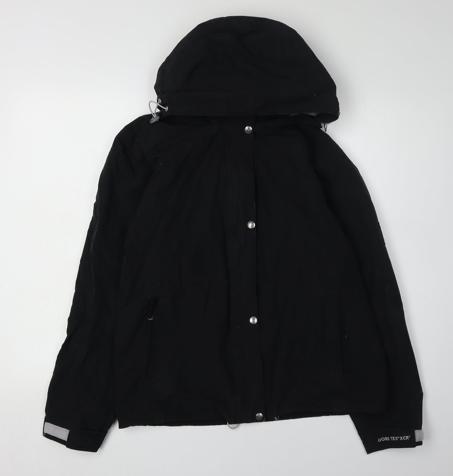 Degre 7 Women's Black Anorak Jacket Size 12 Waterproof