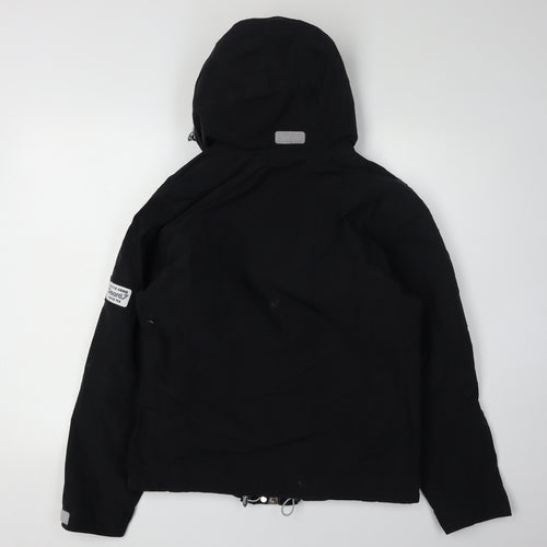 Degre 7 Women's Black Anorak Jacket Size 12 Waterproof