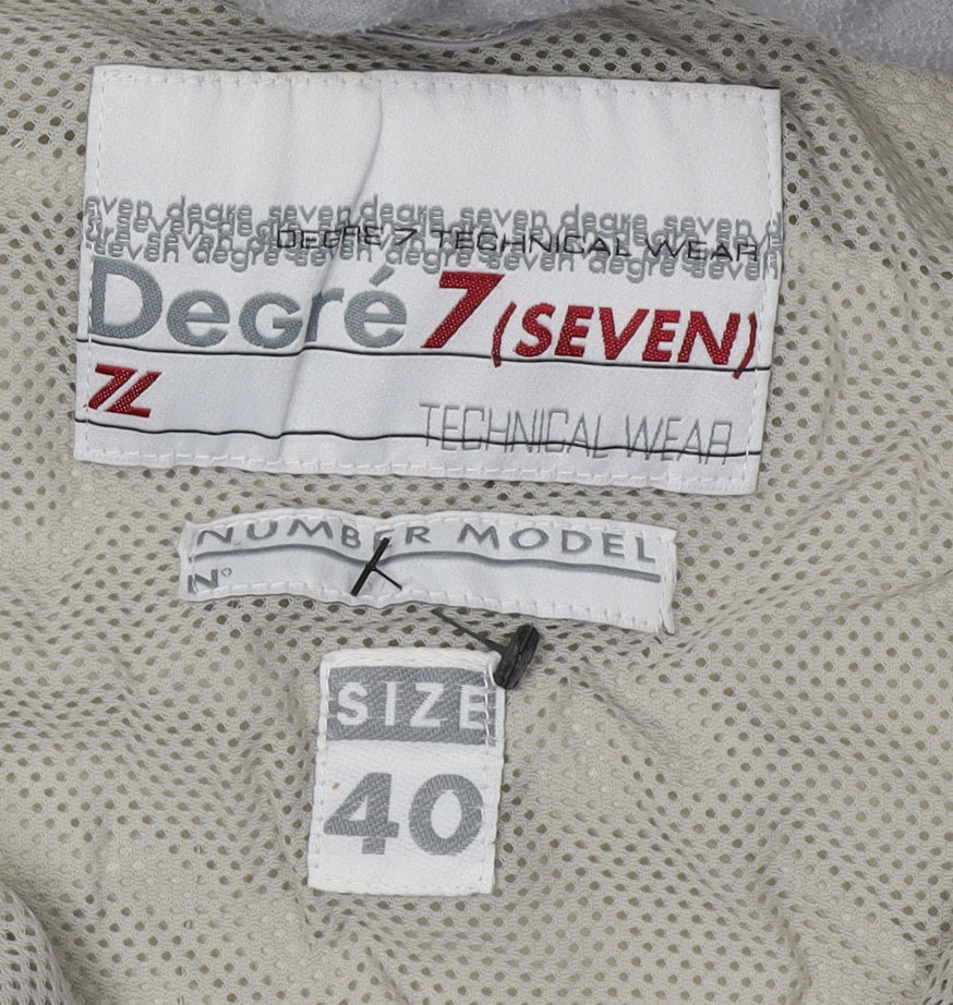 Degre 7 Women's Black Anorak Jacket Size 12 Waterproof