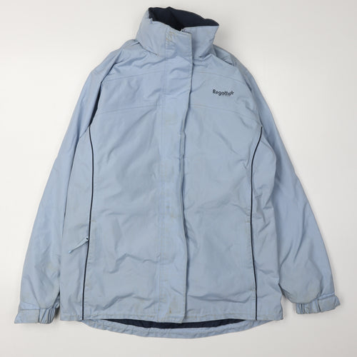 Regatta Women's Blue Waterproof Rain Jacket Size 12