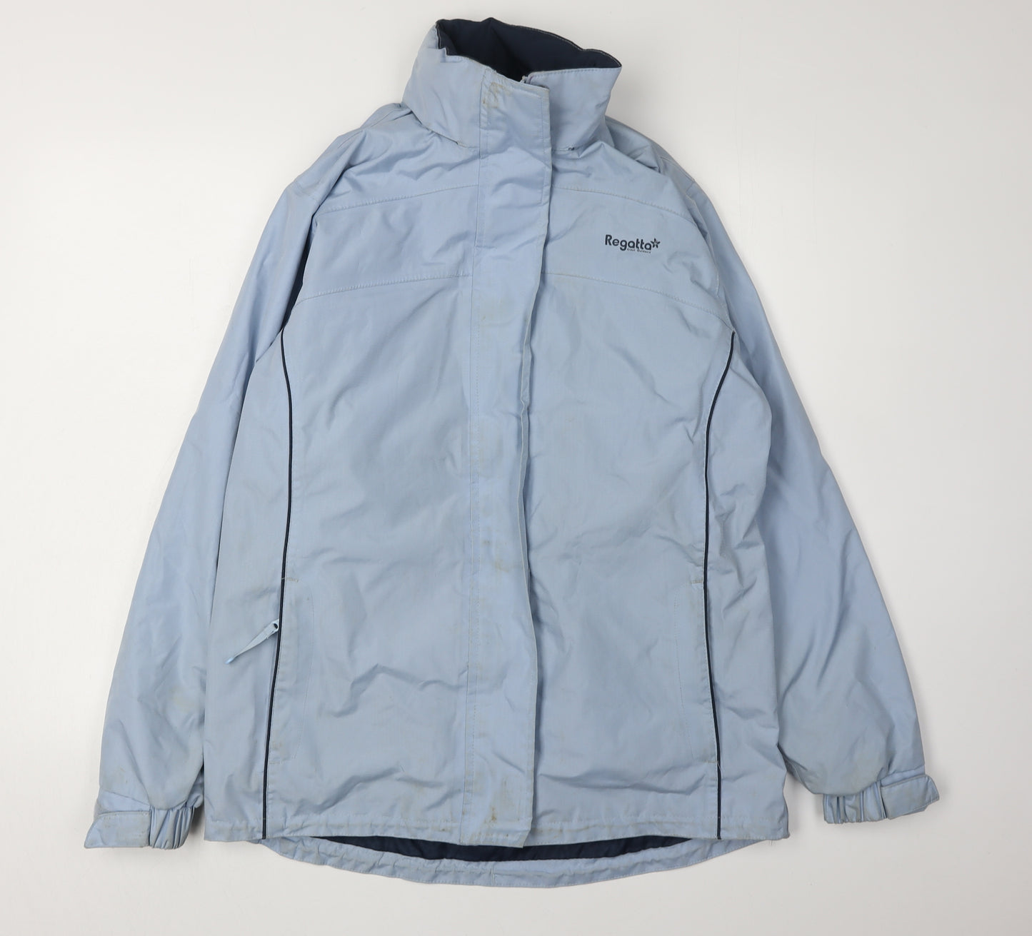 Regatta Women's Blue Waterproof Rain Jacket Size 12