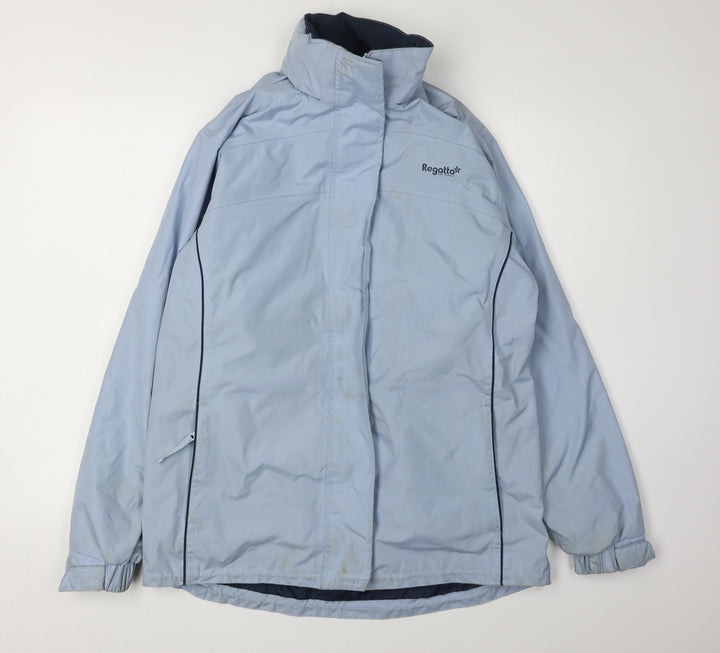Regatta Women's Blue Waterproof Rain Jacket Size 12