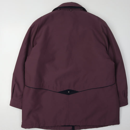 David Barry Women's Purple Mid-Length Coat Size 22