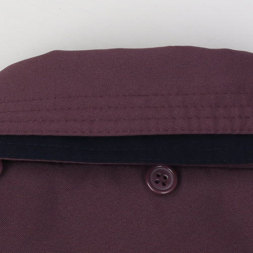 David Barry Women's Purple Mid-Length Coat Size 22