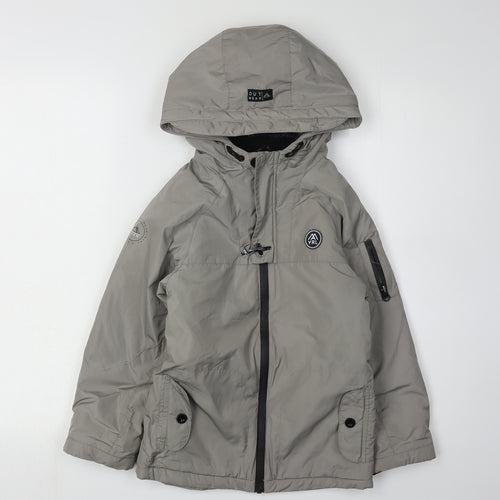 Mayoral Grey Boys Parka Jacket Hooded Winter 7 Years
