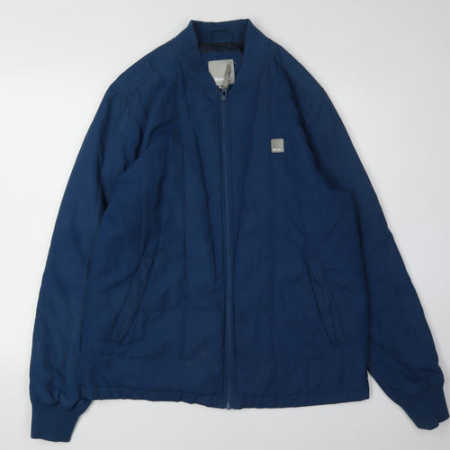 Bench Men's Blue bomber Jacket Size L
