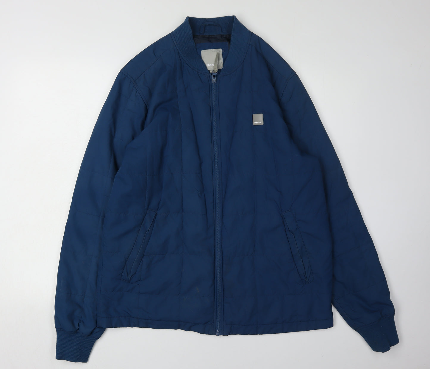 Bench Men's Blue bomber Jacket Size L