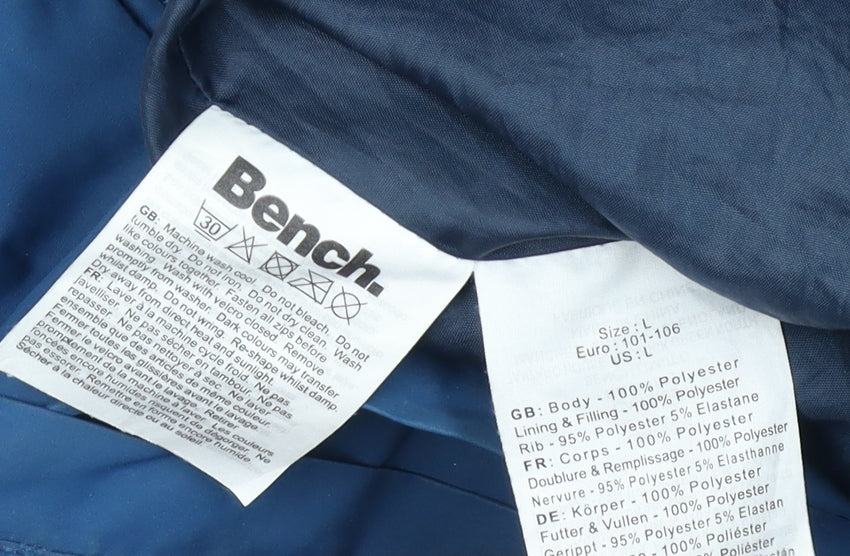 Bench Men's Blue bomber Jacket Size L