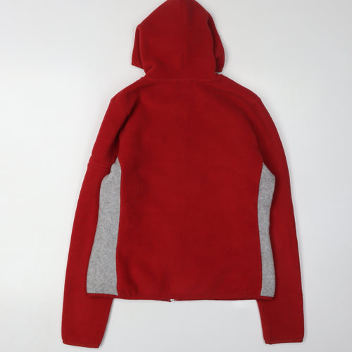 GAP Women's Red Fleece Hoodie Jacket Size S