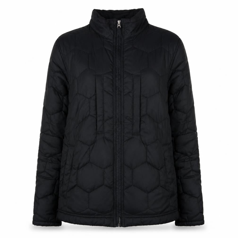 Front view of Timberland Women's Black Puffer Jacket S Casual