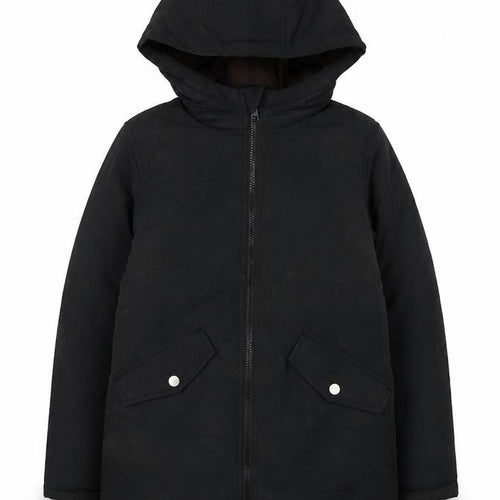 Jack & Jones Boys Black 11 Years Hooded Puffer Jacket