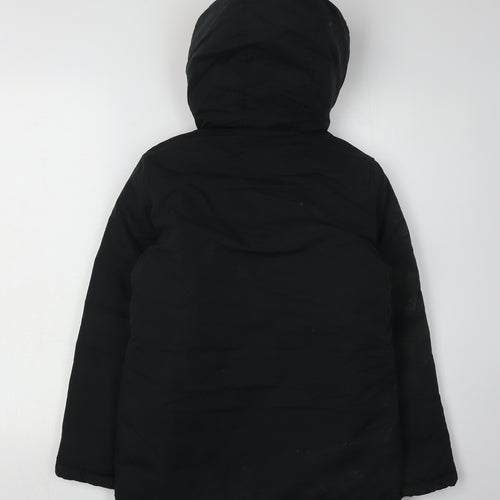 Jack & Jones Boys Black 11 Years Hooded Puffer Jacket