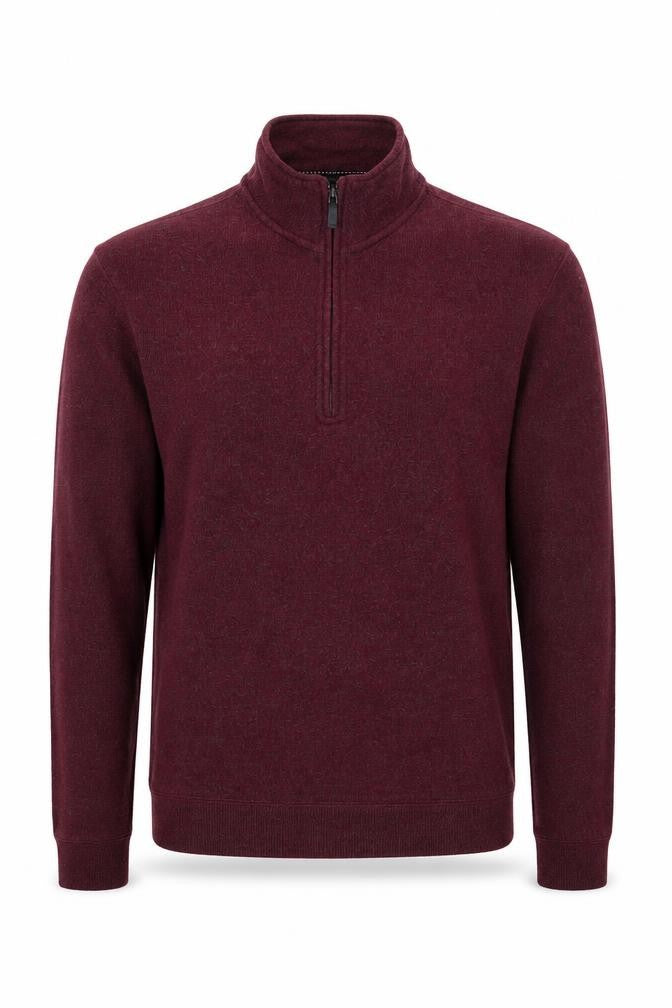 Front view of Hudson River Men's Red jumper, size S