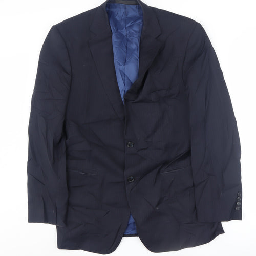Marks and Spencer Men's Blue Blazer, 40 Regular Fit