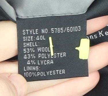 Hans Keiven Men's Black Formal Tuxedo Jacket Size 40L