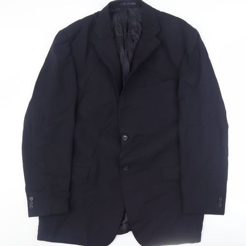 Aherne's Mens Blue Blazer Size 54 Wool