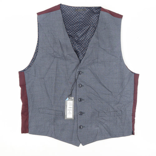 Marks and Spencer Men's Grey Waistcoat, 41-42R - Elegant Formal Style