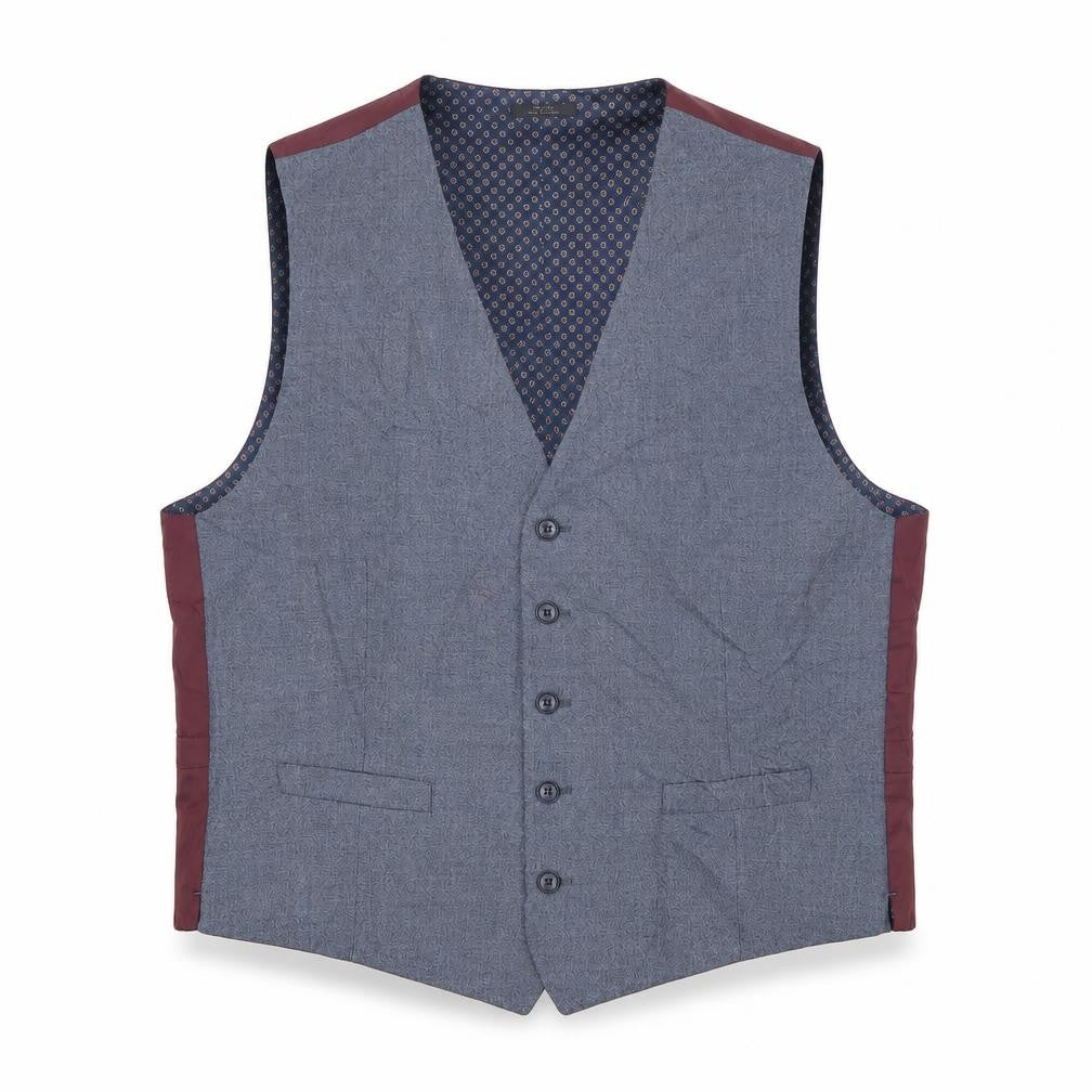 Marks and Spencer Men's Grey Waistcoat, 41-42R - Elegant Formal Style