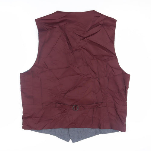 Marks and Spencer Men's Grey Waistcoat, 41-42R - Elegant Formal Style