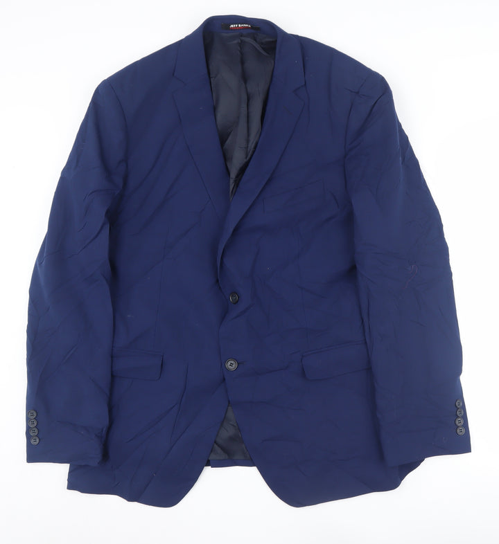 STVDIO Jeff Banks Men’s Blue Blazer, 44, Regular Fit