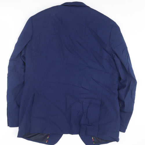 STVDIO Jeff Banks Men’s Blue Blazer, 44, Regular Fit