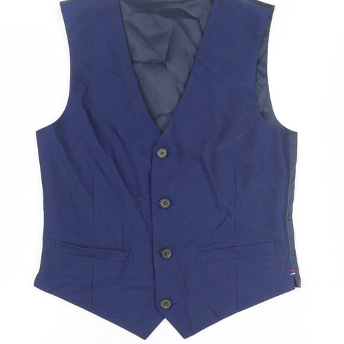 Marks and Spencer Boys Blue Waistcoat 9-10 Years - Formal Wear