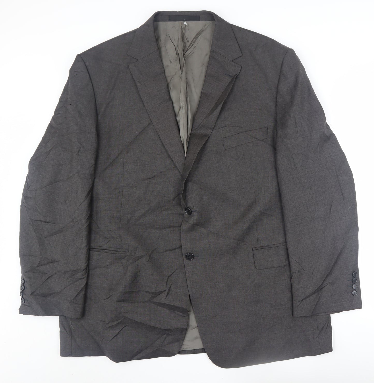 Marks and Spencer Men's Grey Wool Blazer, 48R