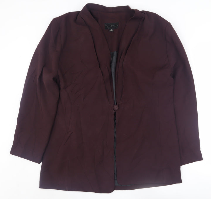 Ellen Tracy Women's Brown Blazer, Size 16, Autumn Business Jacket