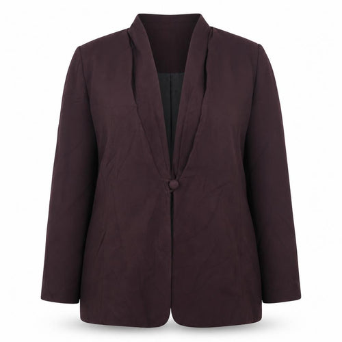 Ellen Tracy Women's Brown Blazer, Size 16, Autumn Business Jacket