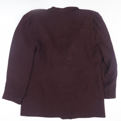 Ellen Tracy Women's Brown Blazer, Size 16, Autumn Business Jacket