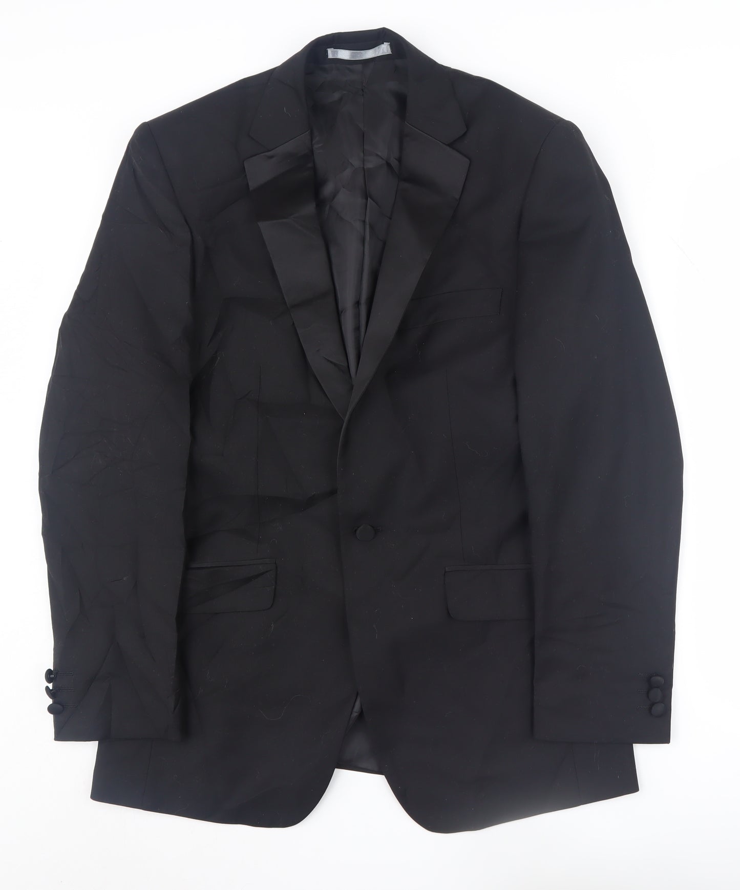 Burton Men's Black Tailored Tuxedo Blazer 36R Jacket