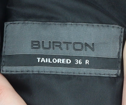 Burton Men's Black Tailored Tuxedo Blazer 36R Jacket