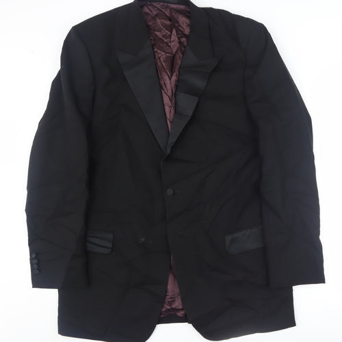 Savoy Taylors Guild Men's Black Formal Tuxedo Jacket 44L