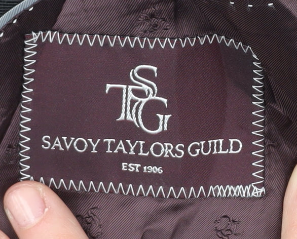 Savoy Taylors Guild Men's Black Formal Tuxedo Jacket 44L