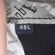 Aquascutum Men's Black Long Wool Blazer - Size 48L