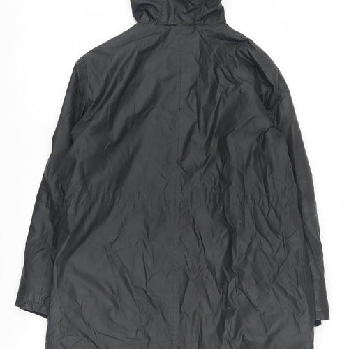 Marks and Spencer Women's Black Hooded Jacket Size 10