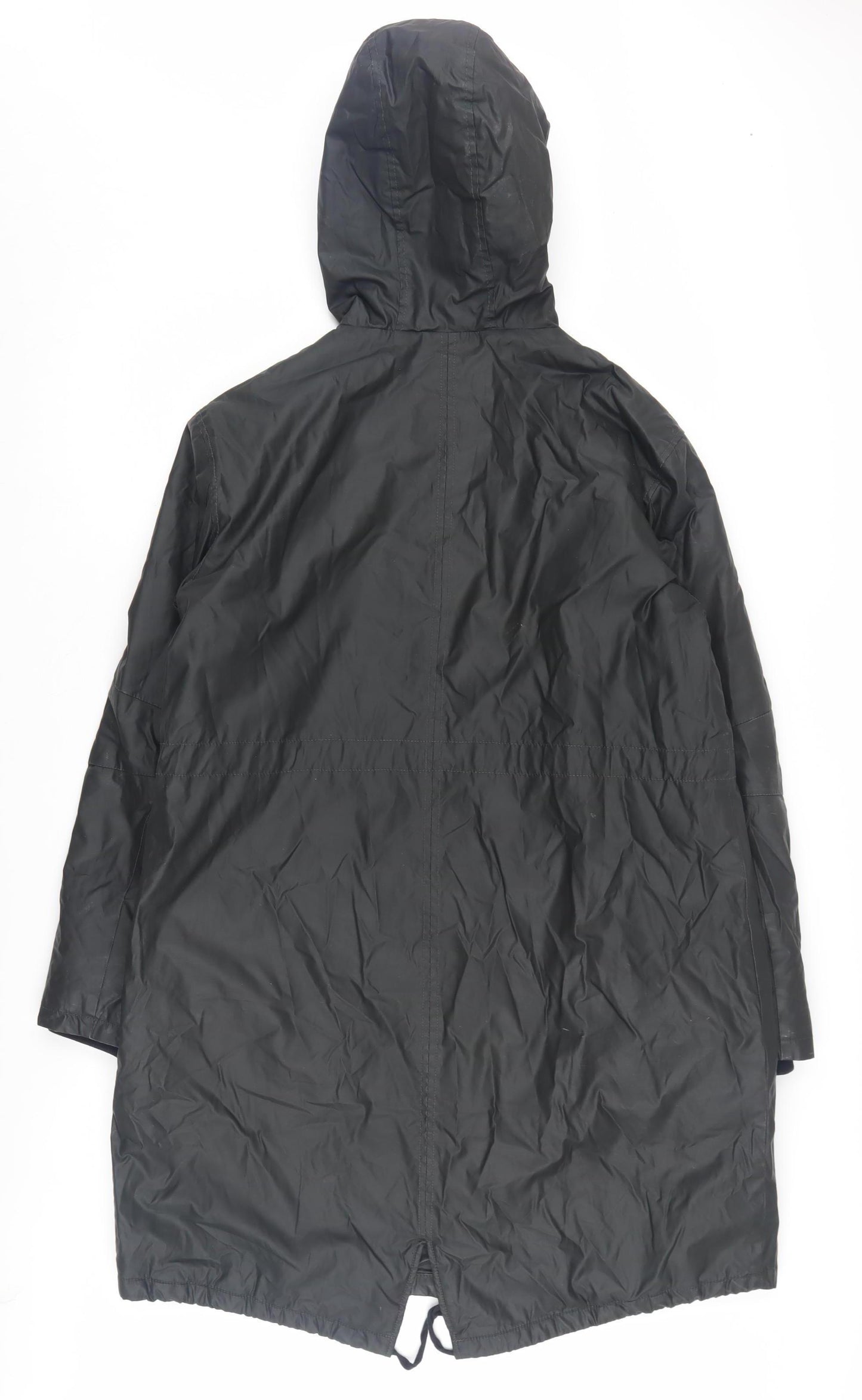 Marks and Spencer Women's Black Hooded Jacket Size 10