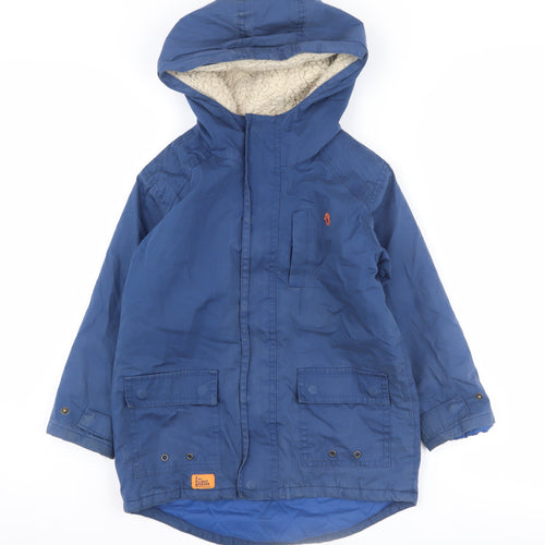 Little Lighthouse Boys Blue Hooded Jacket 5-6 Years