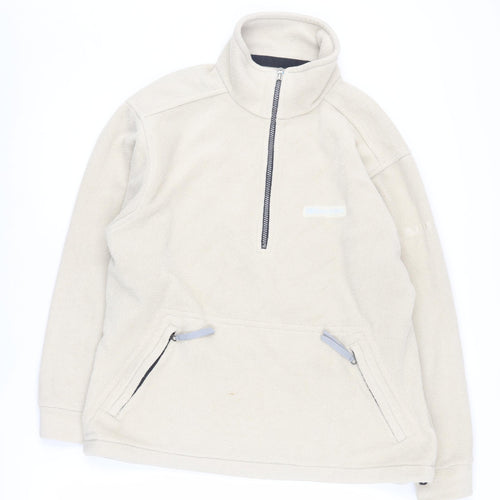 Karrimor Men's Beige Fleece 1/4 Zip Sweatshirt, Size S