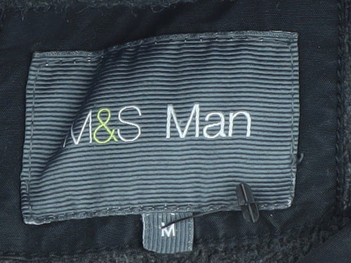 Marks and Spencer Men's Black M Jacket with Zipped Pockets