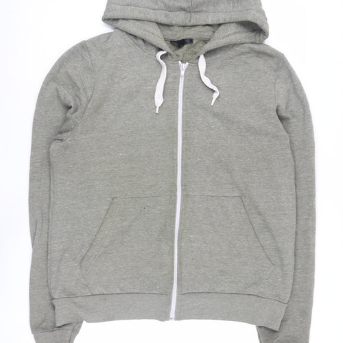 Topshop Women Grey Full Zip Hoodie Size 12