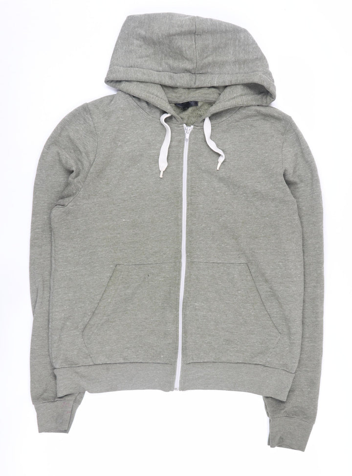 Topshop Women Grey Full Zip Hoodie Size 12