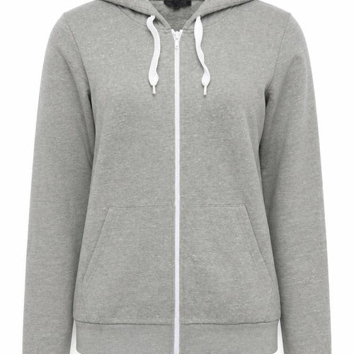 Topshop Women Grey Full Zip Hoodie Size 12