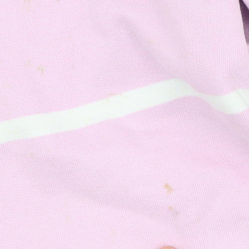 Lazy Jacks Pink Women's XS Striped Pullover Sweatshirt