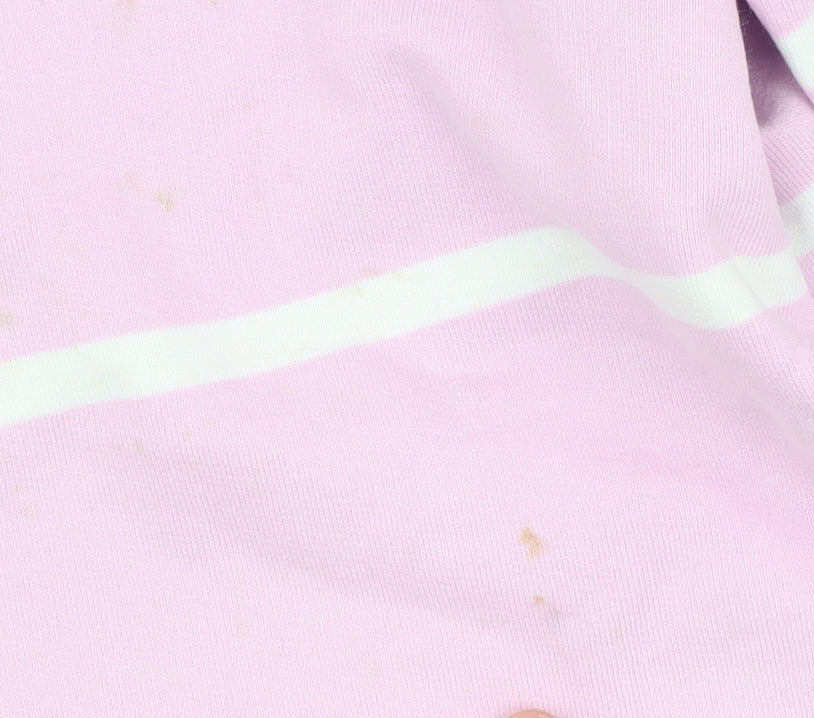 Lazy Jacks Pink Women's XS Striped Pullover Sweatshirt