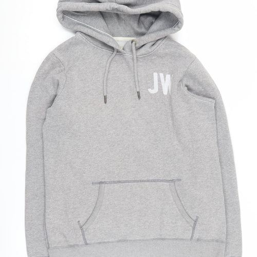Jack Wills Women's Grey Pullover Hoodie, Size 12