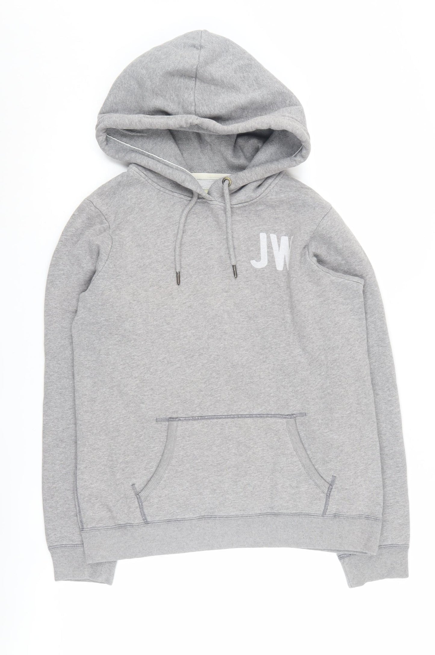 Jack Wills Women's Grey Pullover Hoodie, Size 12